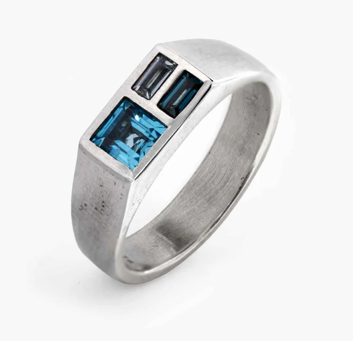 Sue The Boy Rock Pools Ring - 925 Solid Silver