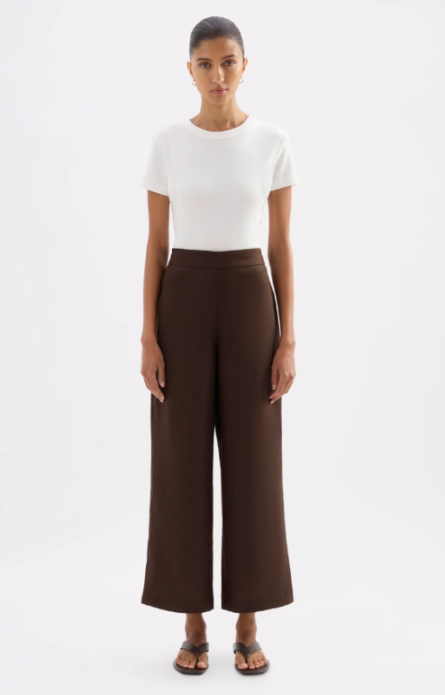 Nude Lucy Thilda Linen Culotte - Chocolate