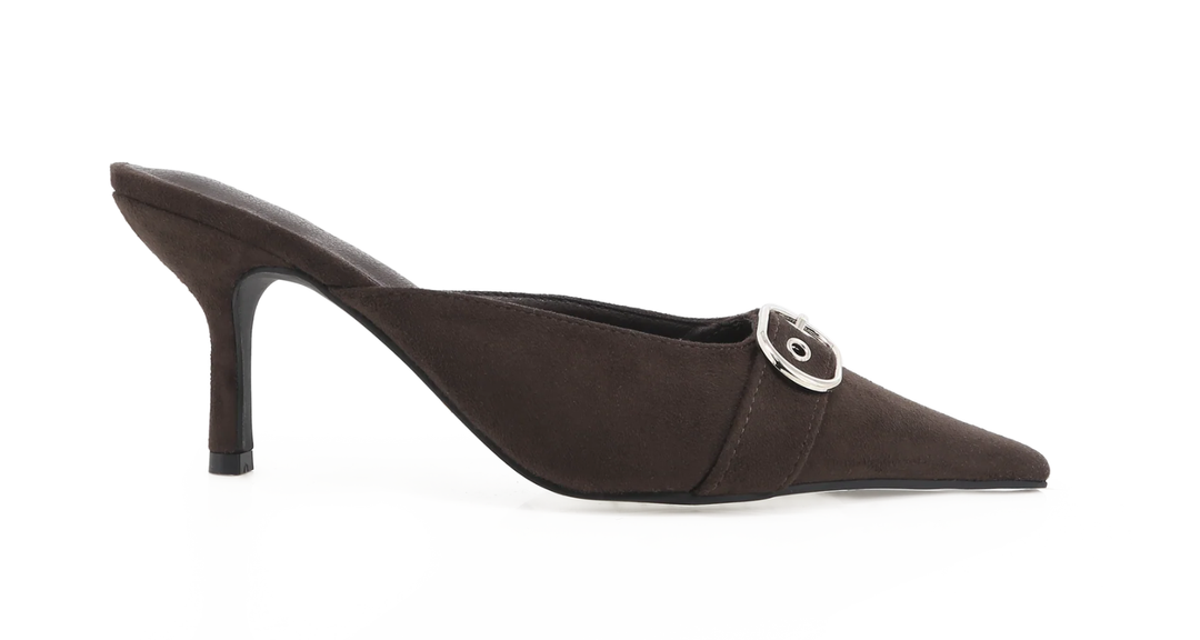 Billini Santana Heel - Dark Cacao Suede