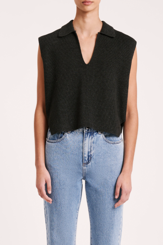 Nude Lucy Enes Knit Vest - Asphalt