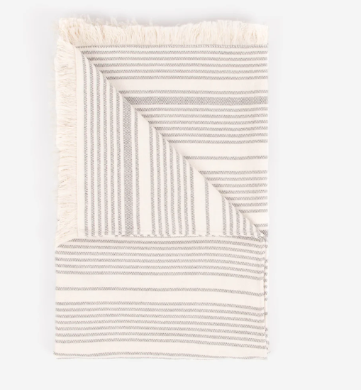 Layday Flat Towel - Charter Ash