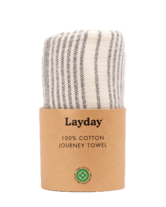 Layday Flat Towel - Charter Ash