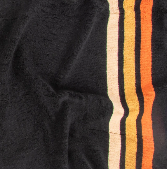 Layday French Terry Towel - Pontoon Single Black
