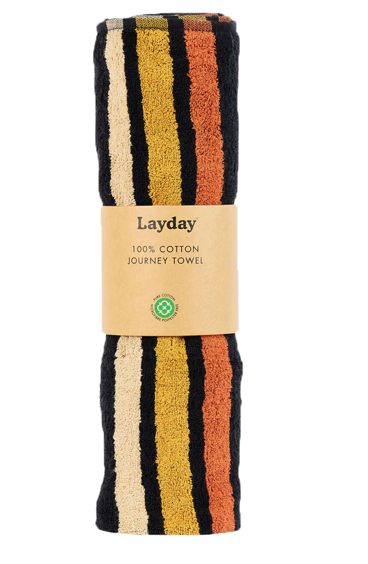 Layday French Terry Towel - Pontoon Single Black