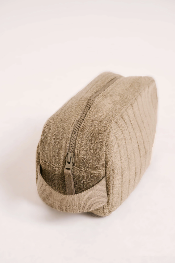 Terry Cosmetic Bag - Olive