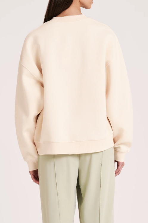 Nude Lucy Nude. Emblem Sweat - Cloud