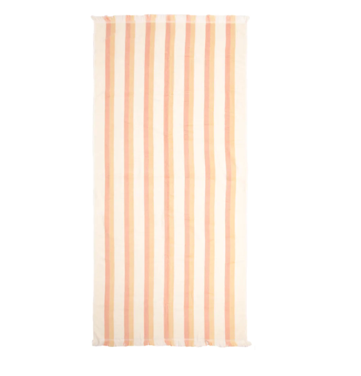 Layday Journey French Terry Towel - Shallows Peach Single