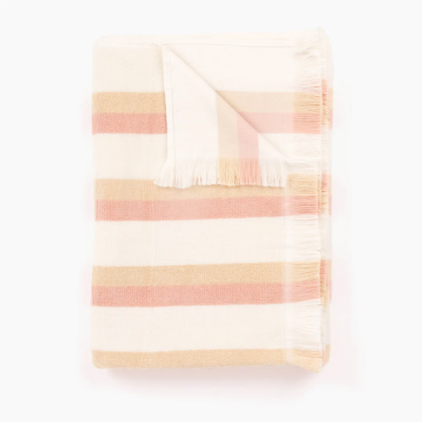 Layday Journey French Terry Towel - Shallows Peach Single