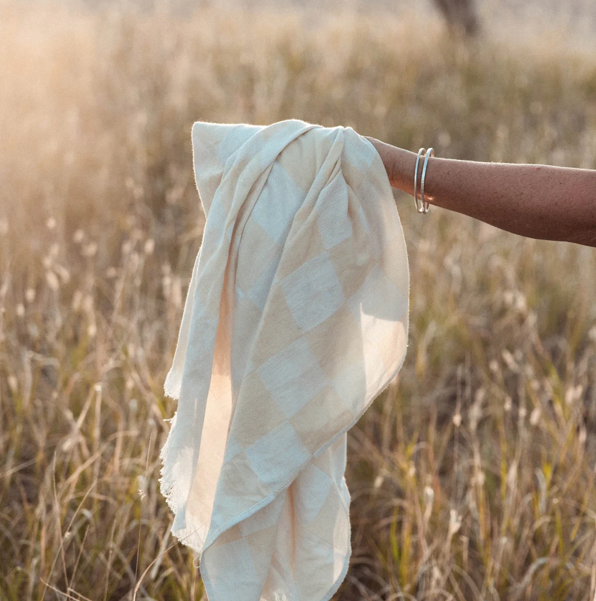 Layday Jacquard Journey Towel - Cove Sand