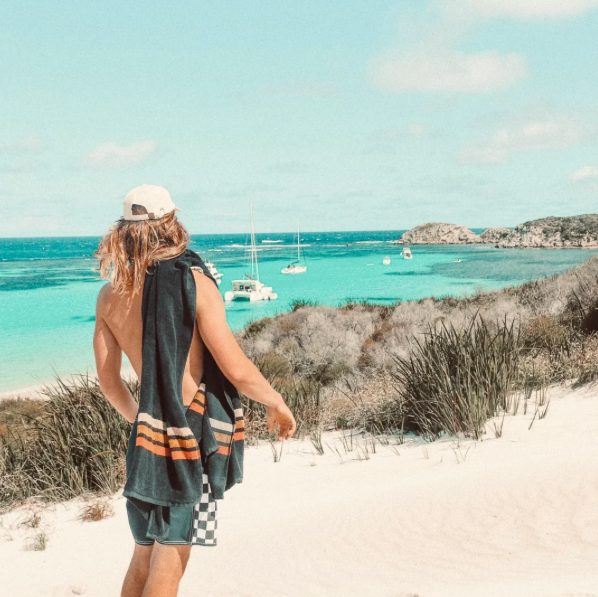 Layday French Terry Towel - Pontoon Single Black