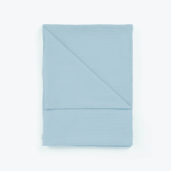 Layday Rover Waffle Single Towel - Sky