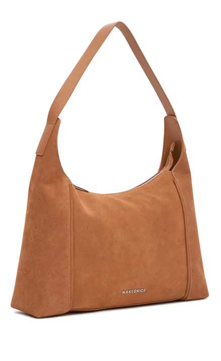 Nakedvice The Becca Suede Bag- Tan