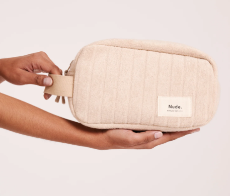 Nude Lucy Terry Cosmetic Bag- Natural