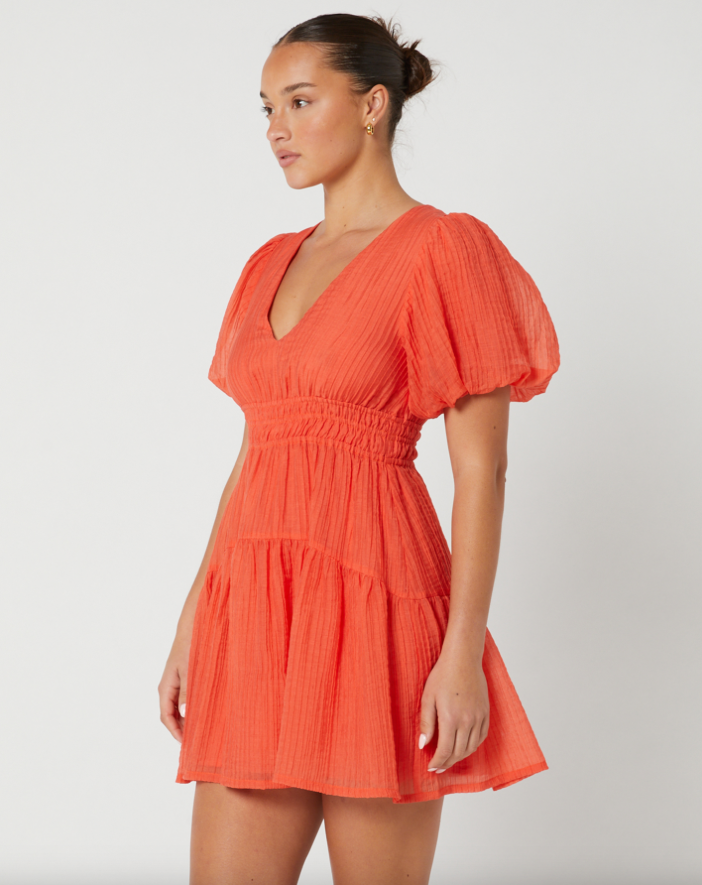 Minkpink Reseda Mini Dress - Coral