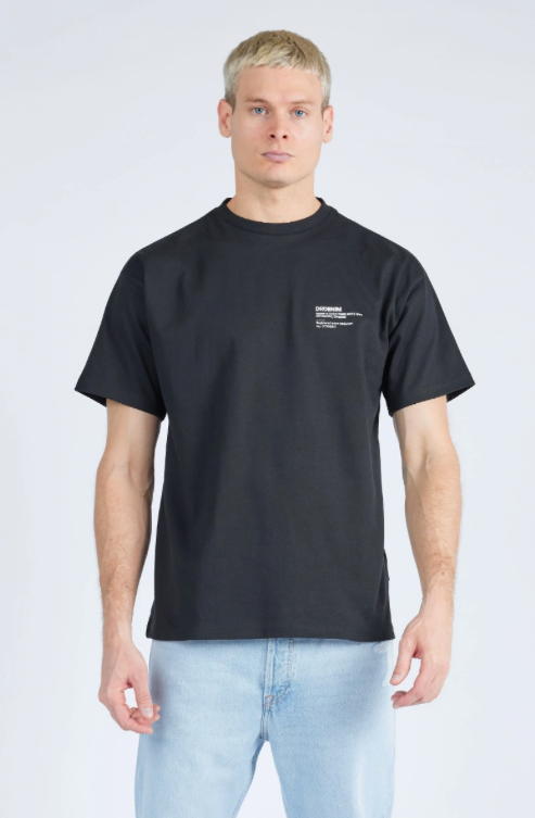 Dr Denim Trooper Tee - Black Polychrome Swirl