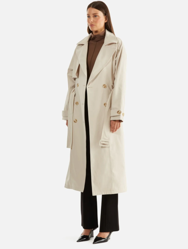 Ena Pelly Carrie Trench Coat - Birch