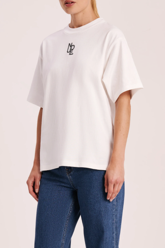 Nude Lucy Haven Emblem Tee - White