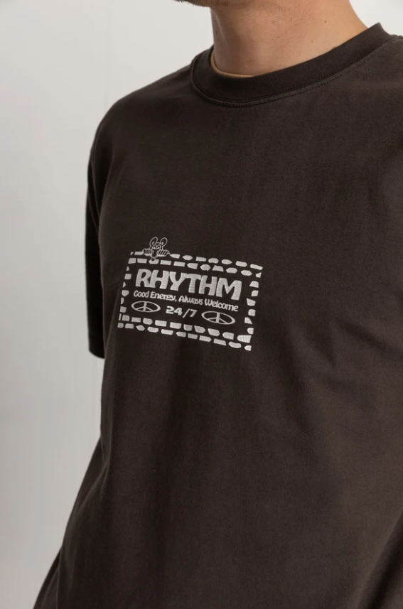 Rhythm Windows Short Sleeve T-Shirt - Vintage Black