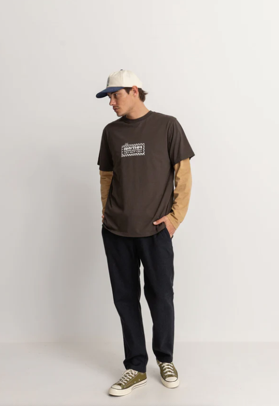 Rhythm Windows Short Sleeve T-Shirt - Vintage Black