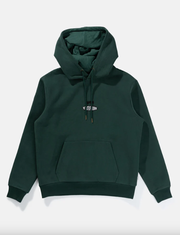 Rhythm Embroidered Fleece Hood - Pine