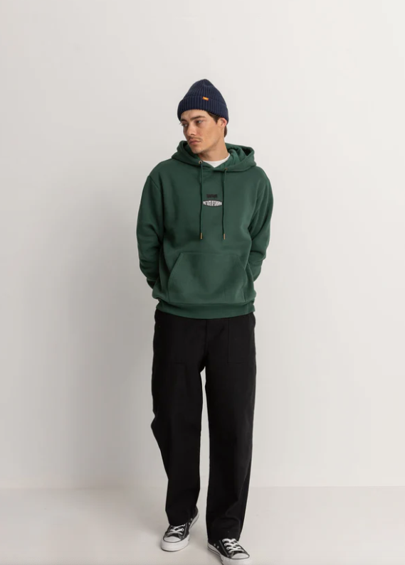 Rhythm Embroidered Fleece Hood - Pine