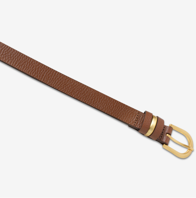 Status Anxiety Over And Over Belt - Tan/Gold