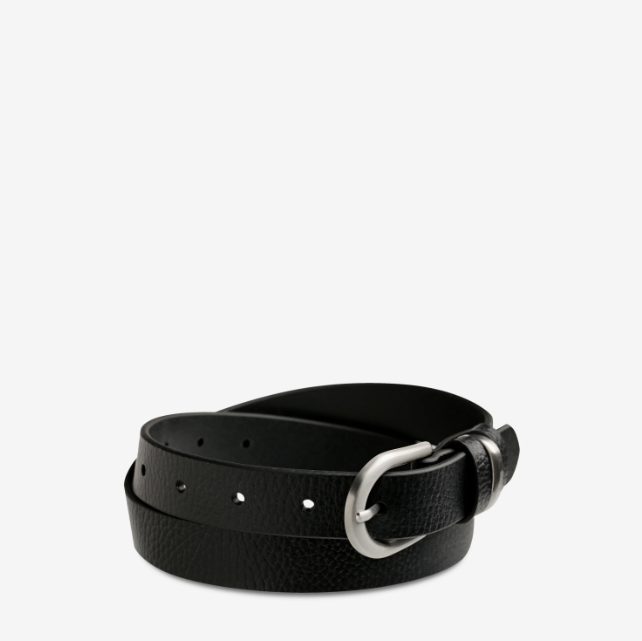 Status Anxiety Over And Over Belt - Black/Silver