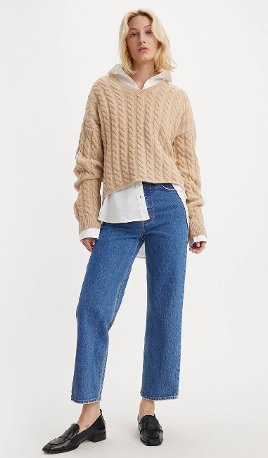 Levi s Ribcage Straight Ankle Jean Jazz Pop