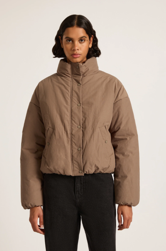 Nude Lucy Xander Puffer Jacket - Taupe