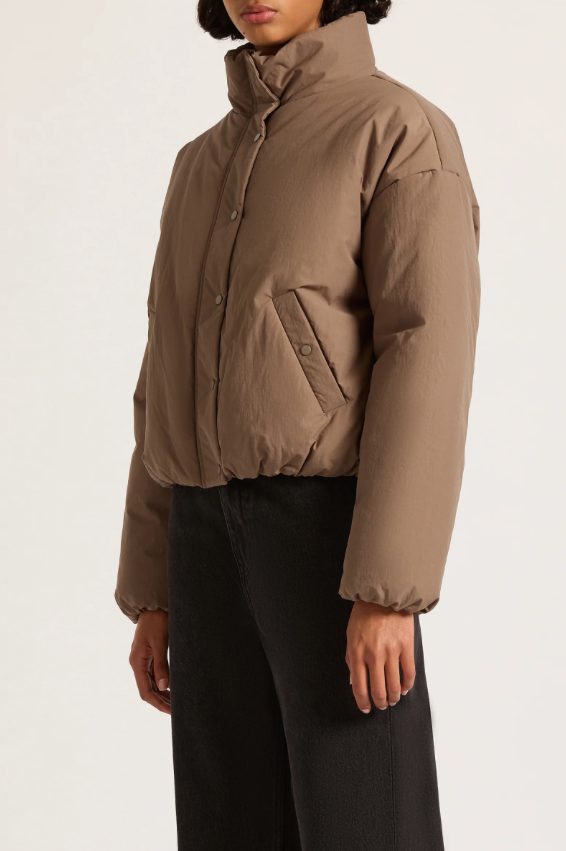 Nude Lucy Xander Puffer Jacket - Taupe