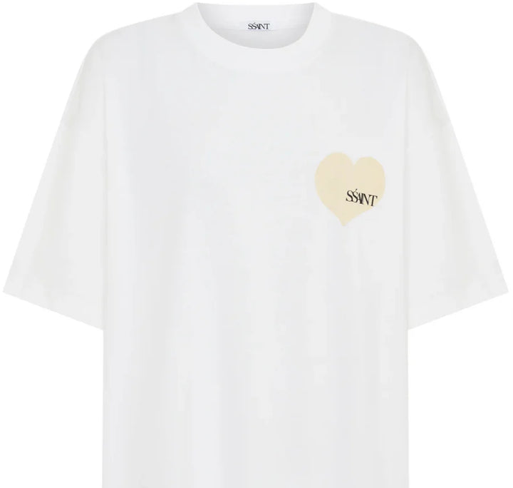 SŚAINT Kids Heart Tee -Cream