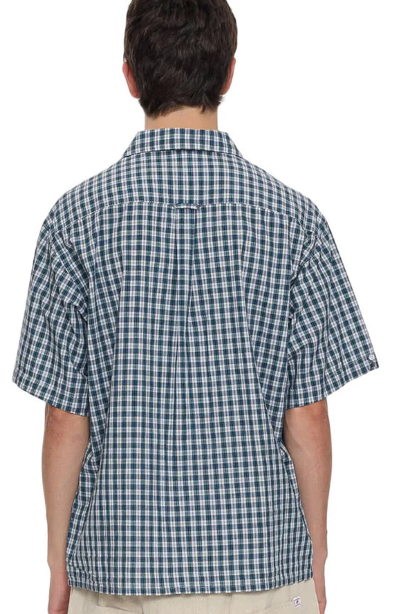 Worship Supplies Satisfaction Short Sleeve Shirt-Dark Blue