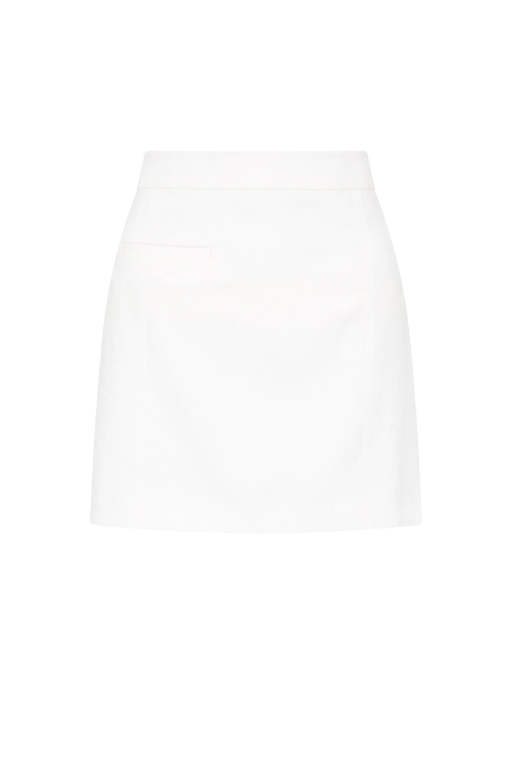 Nude Lucy Clio Linen Mini Skirt - White