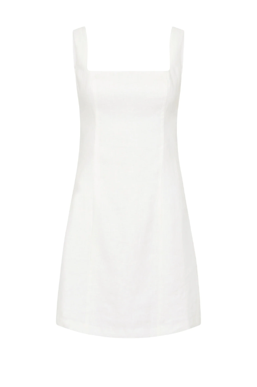 Nude Lucy Monroe Linen Mini Dress - White