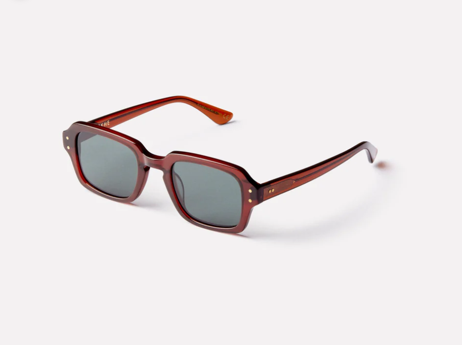 Epøkhe Wilson Sunglasses - Maple Polished/Green