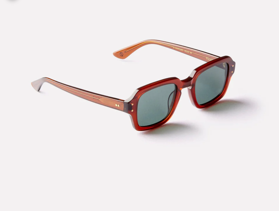 Epøkhe Wilson Sunglasses - Maple Polished/Green