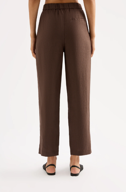 Nude Lucy Ingrid Linen Pant - Clove