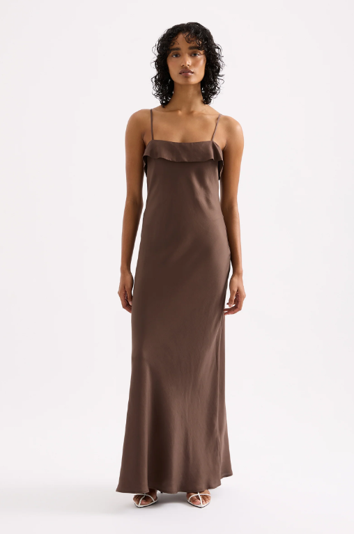 Nude Lucy Thea Slip Maxi Dress - Clove