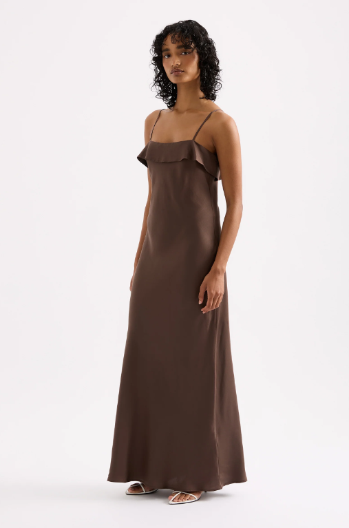 Nude Lucy Thea Slip Maxi Dress - Clove