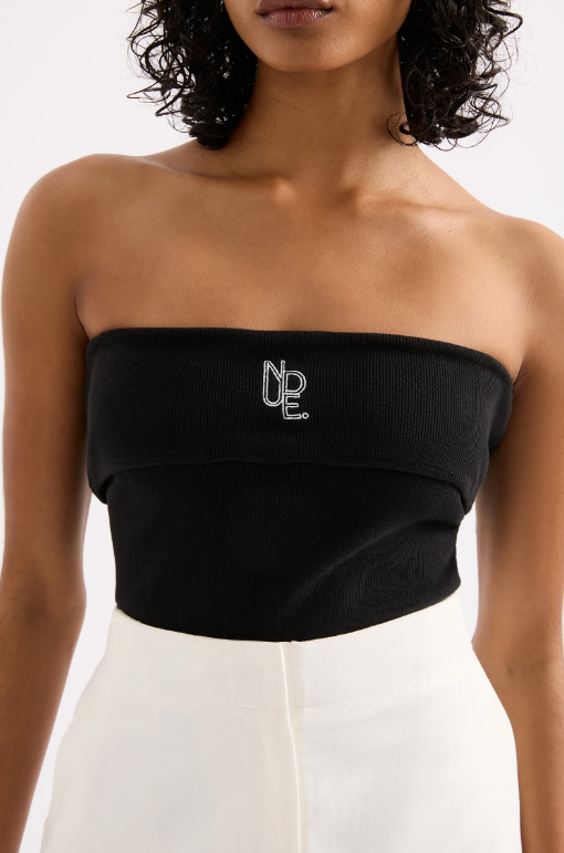 Nude Lucy Haven Strapless Top - Black