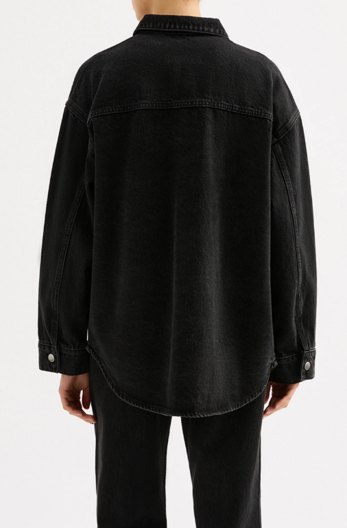 Nude Lucy Organic Denim Overshirt - Vintage Black