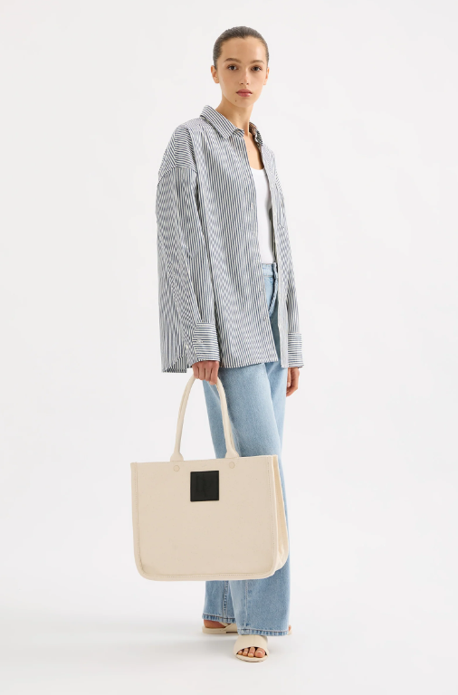 Nude Lucy Rigo Canvas Tote - Natural