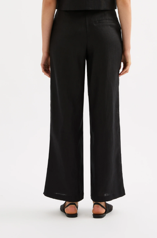 Nude Lucy Dalia Linen Pant - Black