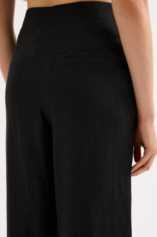 Nude Lucy Dalia Linen Pant - Black