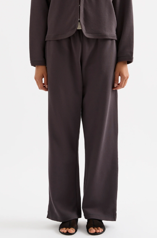 Nude Lucy Lounge Fleece Trackpant - Coal