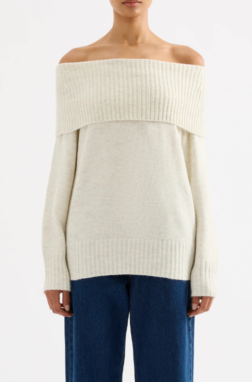 Nude Lucy Abbott Off Shoulder Knit - Ivory