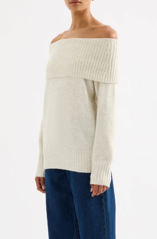 Nude Lucy Abbott Off Shoulder Knit - Ivory