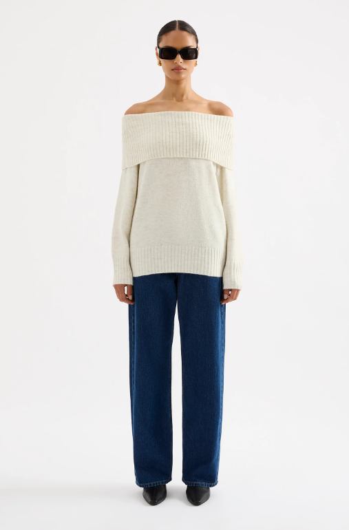 Nude Lucy Abbott Off Shoulder Knit - Ivory
