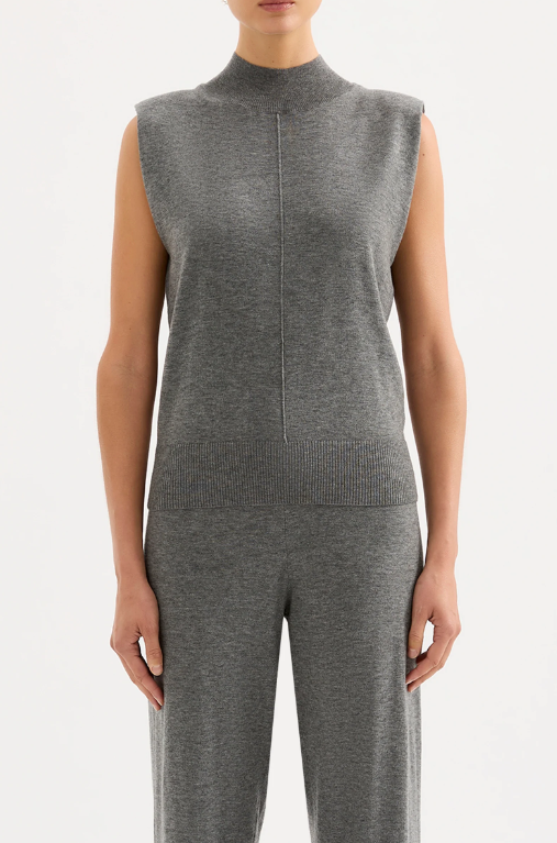 Nude Lucy Rae Knit Tank - Charcoal