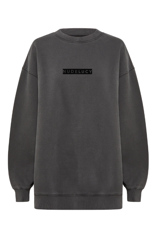 Nude Lucy Oversized Sweat - Washed Black